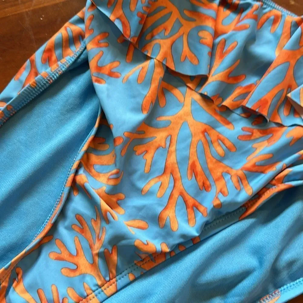 Decree Coral Print monokini